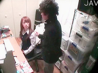 Savoring Nippon chick's wild sucking- solo XXX act